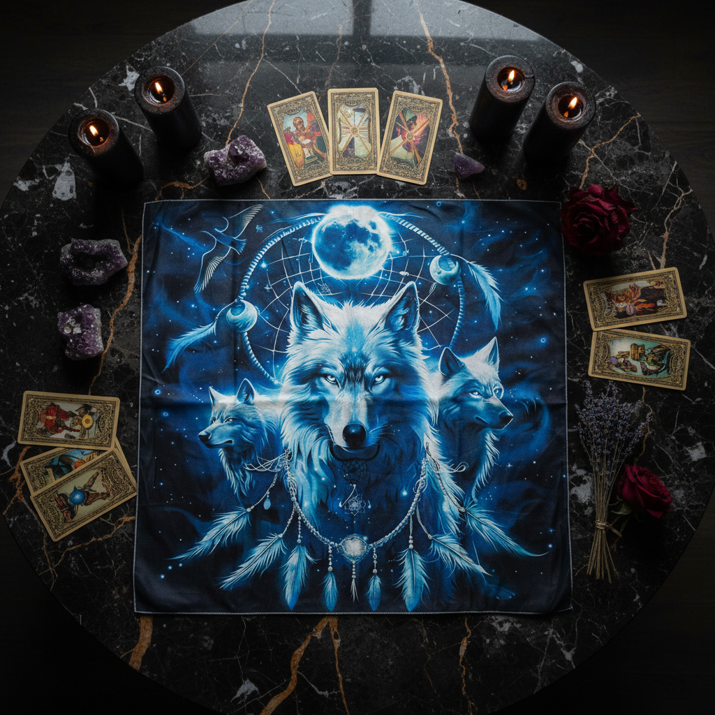 Tapis tirage de carte