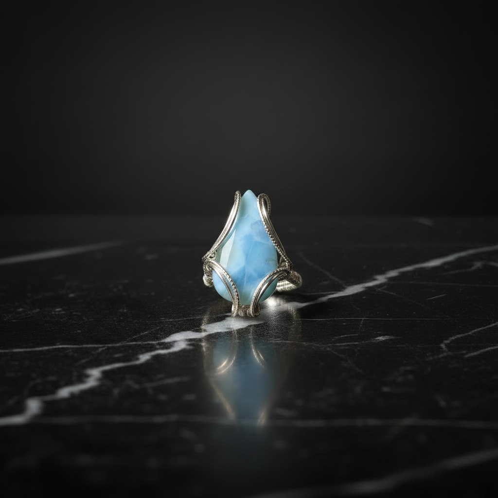 Bague Larimar – Photo Produit Luxe