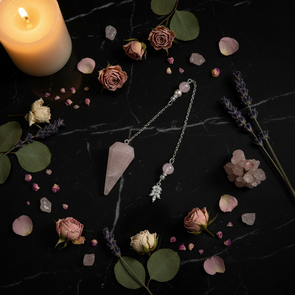 Pendule Quartz Rose – Charm feuille