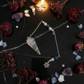 Pendule cristal flocon – mise en scène v2