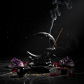 Porte-encens crâne — dark luxe