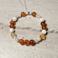 Bracelet Chakra Sacré – Cornaline, Nacre & Perle Fine