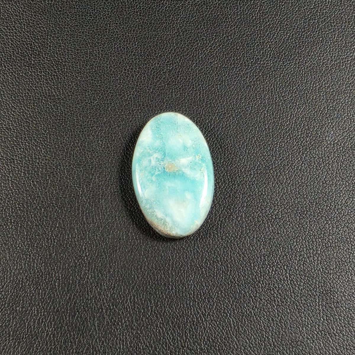 Cabochon Ovale Aragonite Bleue Naturelle – Montage Inclus