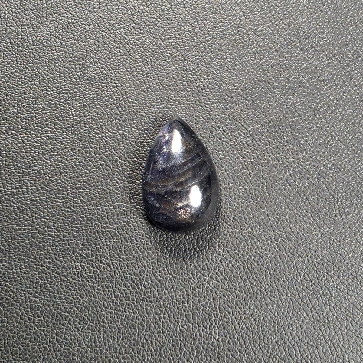 Cabochon Goutte Iolite Naturelle – Montage Inclus