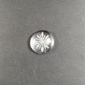 Cabochon Rond Cristal de Roche Gravé – Montage Inclus