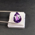 Gemme Facettée Améthyste Goutte 10.22 ct – Montage Inclus