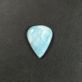 Cabochon Goutte Larimar Naturel – Montage Inclus