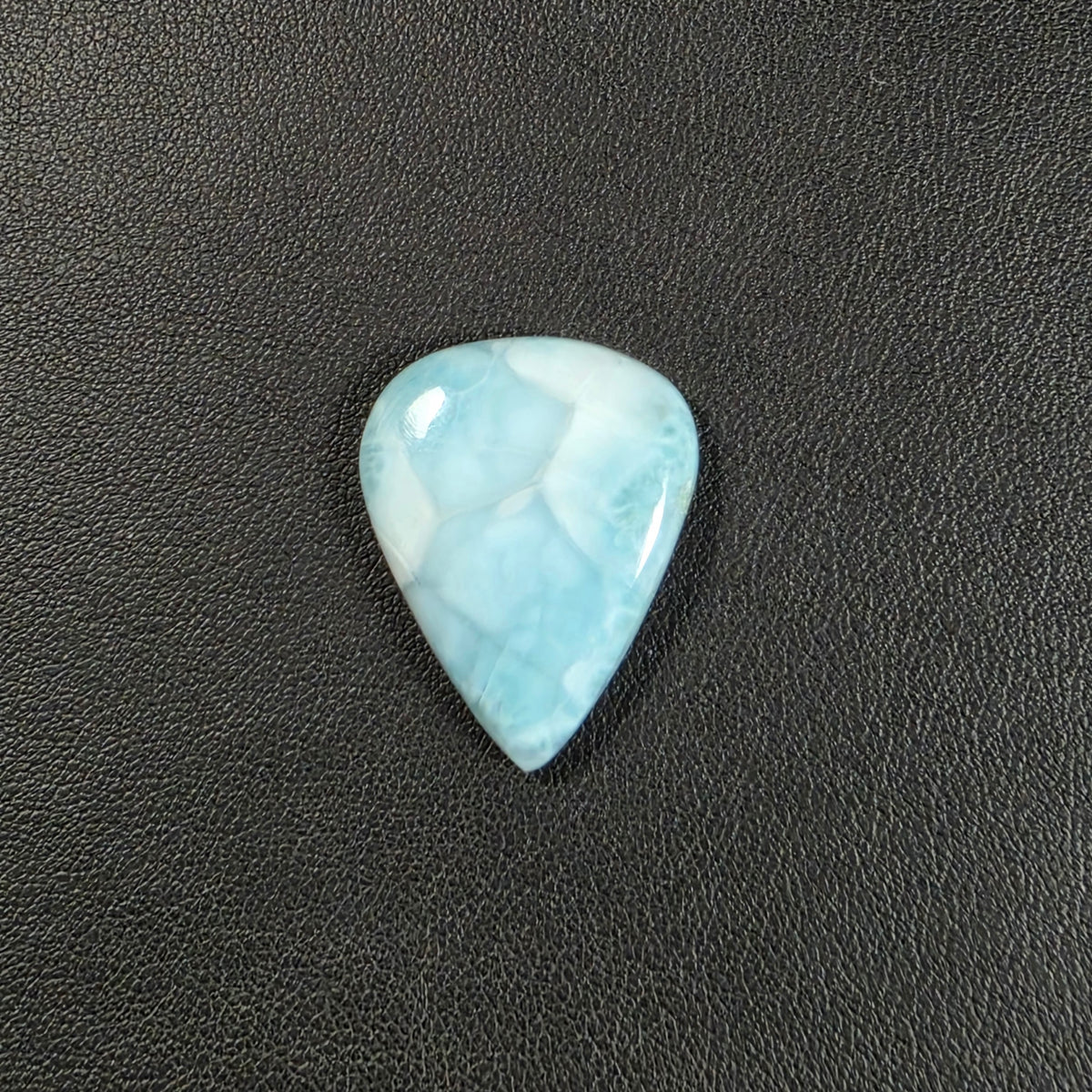 Cabochon Goutte Larimar Naturel – Montage Inclus