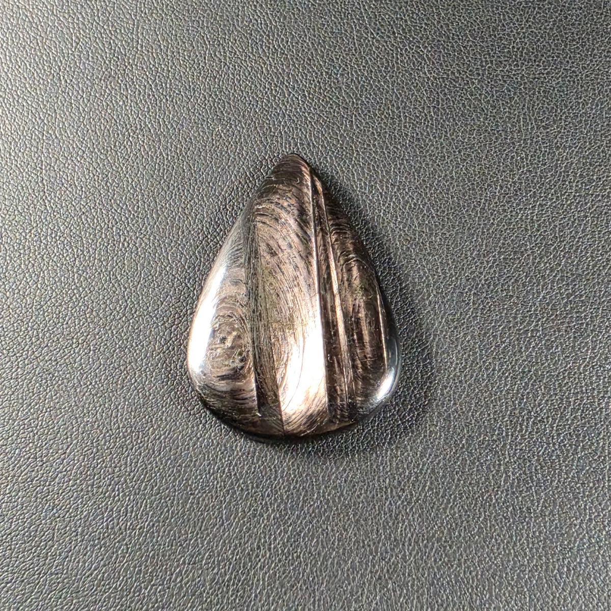 Cabochon Goutte Hypersthène Naturel – Montage Inclus
