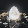 Œuf cristal de roche mise en scène luxe